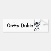 Doberman Pinscher Bumpersticker (Voorkant)