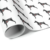 Doberman Pinscher Cadeaupapier (Rol Hoek)