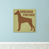 Doberman Pinscher Canvas Afdruk (Insitu (Houten vloer))