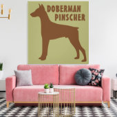 Doberman Pinscher Canvas Afdruk (Insitu (Woonkamer))
