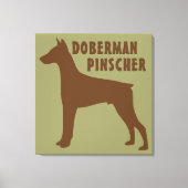 Doberman Pinscher Canvas Afdruk (Voorkant)