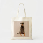 Doberman Pinscher Canvas tas (Voorkant)