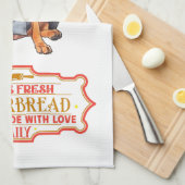 Doberman Pinscher Chef Baking Gingerbread Theedoek (Quarter Fold)