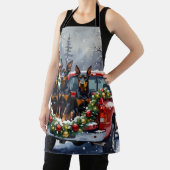 Doberman Pinscher Christmas Red Truck Holiday Schort (Insitu)