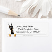 Doberman Pinscher Clean in Simple Etiket (Insitu)