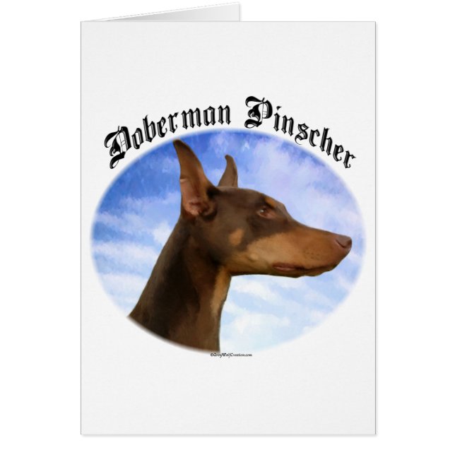 Doberman Pinscher Clouds (Voorkant)