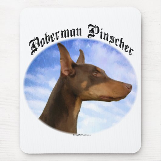 Doberman Pinscher Clouds Muismat (Voorkant)