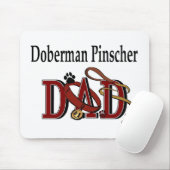 Doberman Pinscher DAD Gifts Muismat (Met muis)