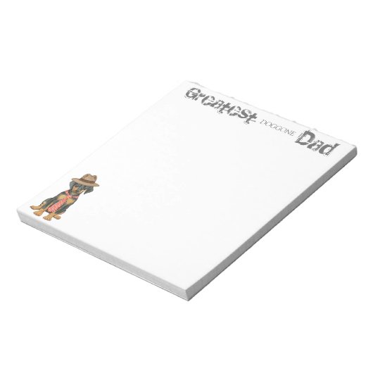 Doberman Pinscher Dad Notitieblok (Linkerzijde)