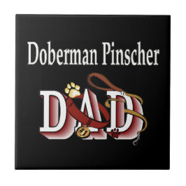Doberman Pinscher Dad Tegeltje
