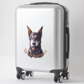 Doberman Pinscher Decal Dog Art Sticker (Koffer)