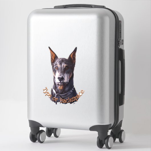 Doberman Pinscher Decal Dog Art Sticker (Koffer)