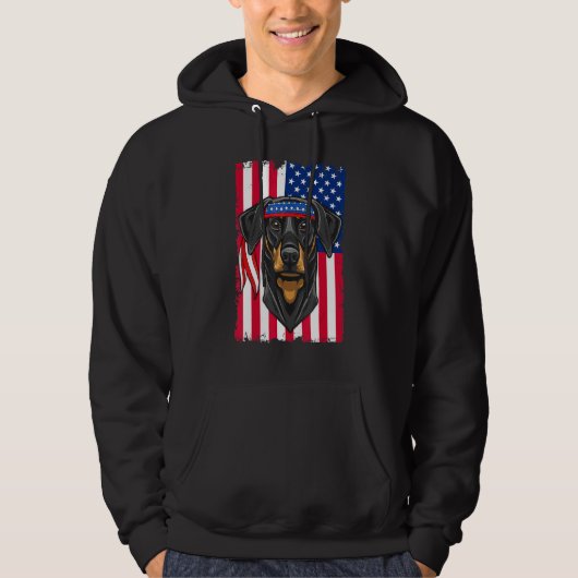 Doberman Pinscher Dog 1 Hoodie (Voorkant)