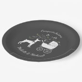 Doberman Pinscher Dog Baby shower Papieren Bordje (Gekanteld)