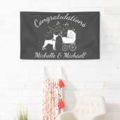 Doberman Pinscher Dog Baby shower Spandoek (Insitu)