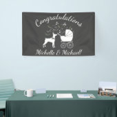Doberman Pinscher Dog Baby shower Spandoek (Beurs)
