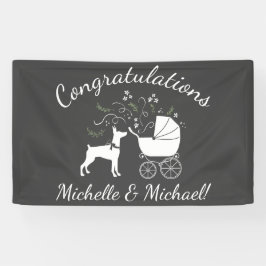 Doberman Pinscher Dog Baby shower Spandoek