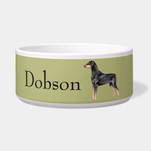  Doberman Pinscher Dog Bowl Voerbakje