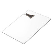 Doberman Pinscher Dog Cartoon Notitieblok (Schuin)