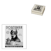 Doberman Pinscher Dog Coffee Rubberstempel (Gestempeld)