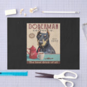 Doberman Pinscher Dog Coffee Tissuepapier (Craft)
