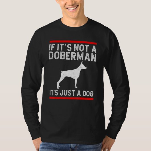 Doberman Pinscher Dog Dobie T-shirt (Voorkant)