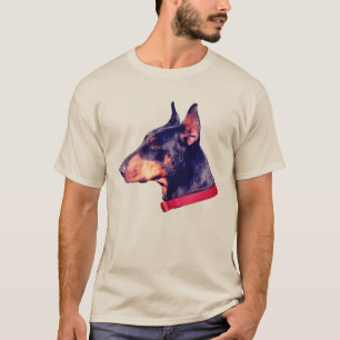 Doberman Pinscher Dog Face T-shirt