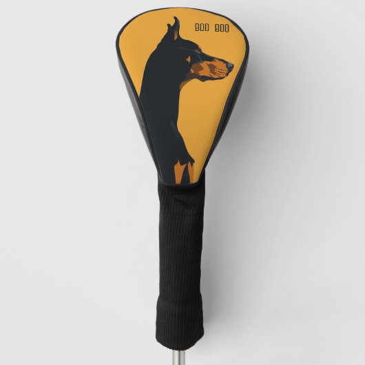 Doberman Pinscher Dog Golfheadcover (Voorkant)