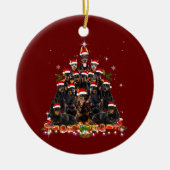 Doberman Pinscher Dog Keramisch Ornament (Voorkant)