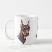 Doberman Pinscher Dog Koffiemok (Links)