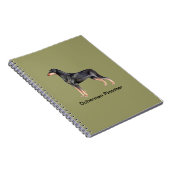 Doberman Pinscher Dog-laptop Notitieboek (Rechterzijde)