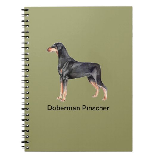 Doberman Pinscher Dog-laptop Notitieboek (Voorkant)