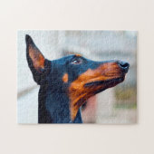 Doberman Pinscher Dog. Legpuzzel (Horizontaal)