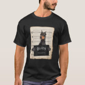 Doberman Pinscher Dog mok neergeschoten T-shirt (Voorkant)