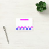Doberman Pinscher Dog & Paw Hot Pink & Blue Post-it® Notes (Kantoor)