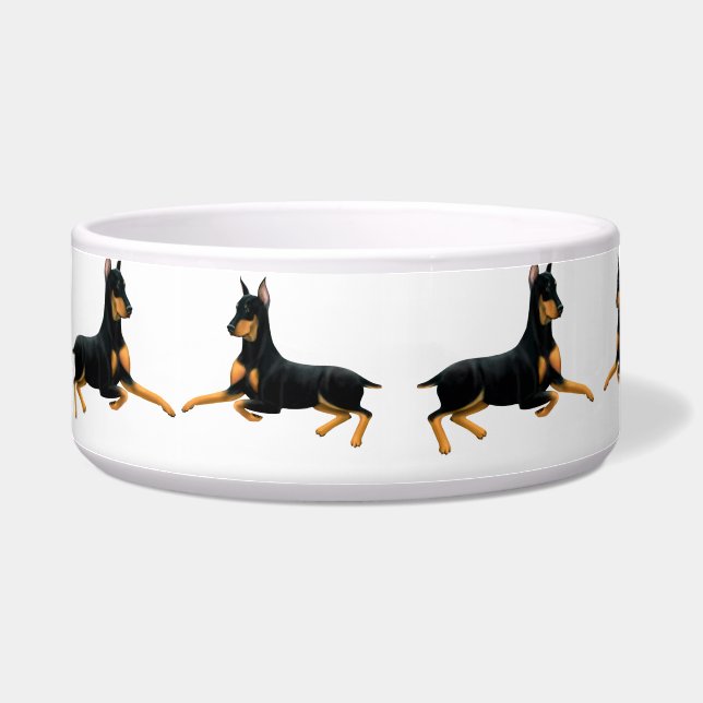 Doberman Pinscher Dog Pet Bowl Voerbakje (Links)