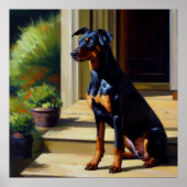 Doberman Pinscher Dog Poster (Voorkant)