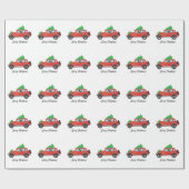 Doberman Pinscher Dog Rijden van een auto - boom b Cadeaupapier (Vlak)