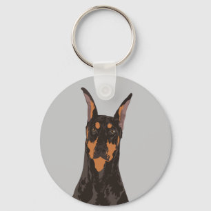 Doberman Pinscher Dog Sleutelhanger voor Hondenlie