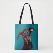 Doberman Pinscher Dog Tote Bag (Voorkant)