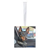 Doberman Pinscher Dog Two Photo Christmas Holiday Decoratie (Rechts)
