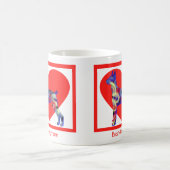 Doberman Pinscher Dog Valentijnsdag Red Heart Koffiemok (Center)