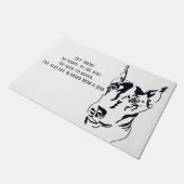 Doberman Pinscher Door Mat (Schuin)
