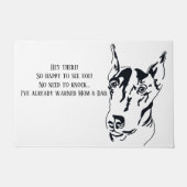 Doberman Pinscher Door Mat (Voorkant)