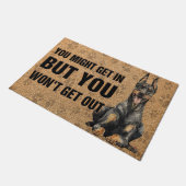 Doberman Pinscher Doormat, Cool Dog Deurmat (Schuin)