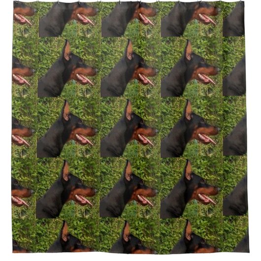 doberman pinscher douchegordijn (Voorkant)