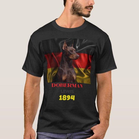 Doberman Pinscher Duitsland 1894 T-shirt (Voorkant)