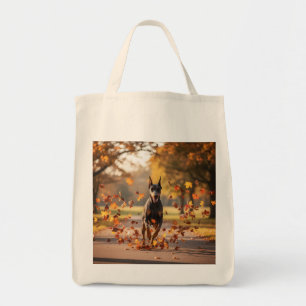 Doberman Pinscher Elegante Kruidenier Canvas tas