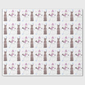 Doberman Pinscher en Snowman Cadeaupapier (Vlak)