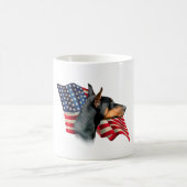 Doberman Pinscher Flag Koffiemok (Center)